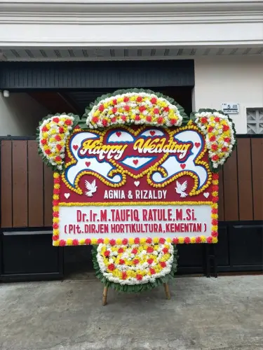 Papan Bunga Pernikahan bokoharjo