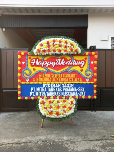 Papan Bunga Pernikahan bokoharjo